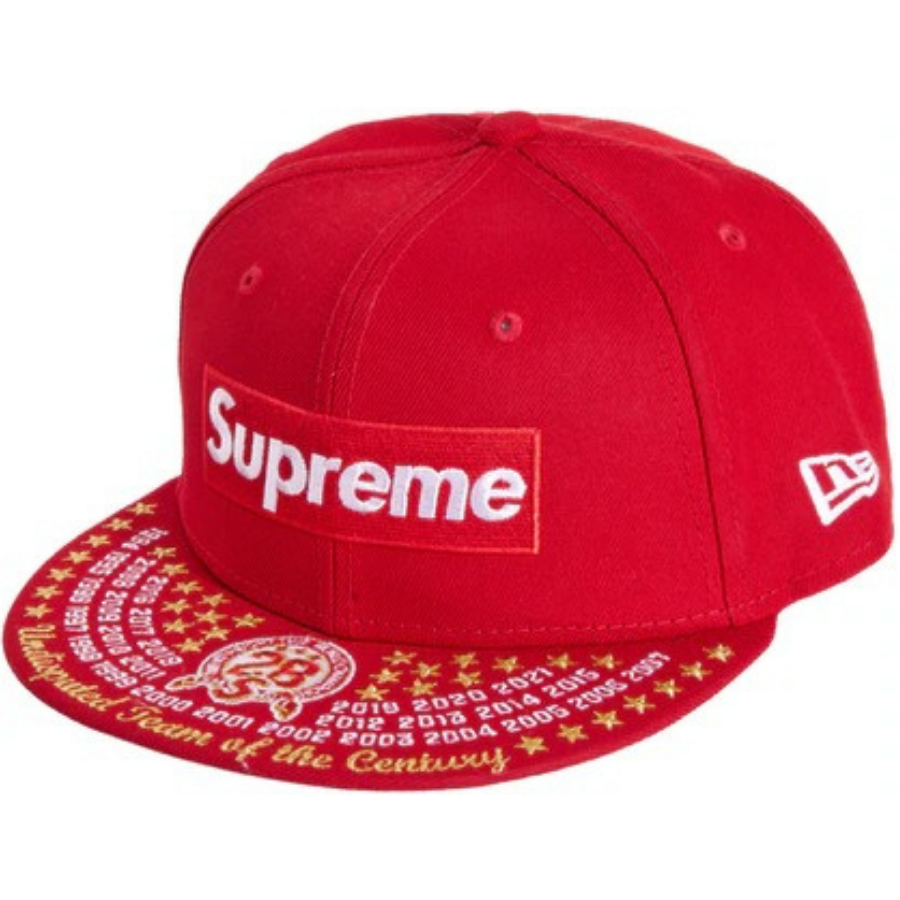New Era x Supreme Undisputed Box Logo Red 59FIFTY Fitted Hat