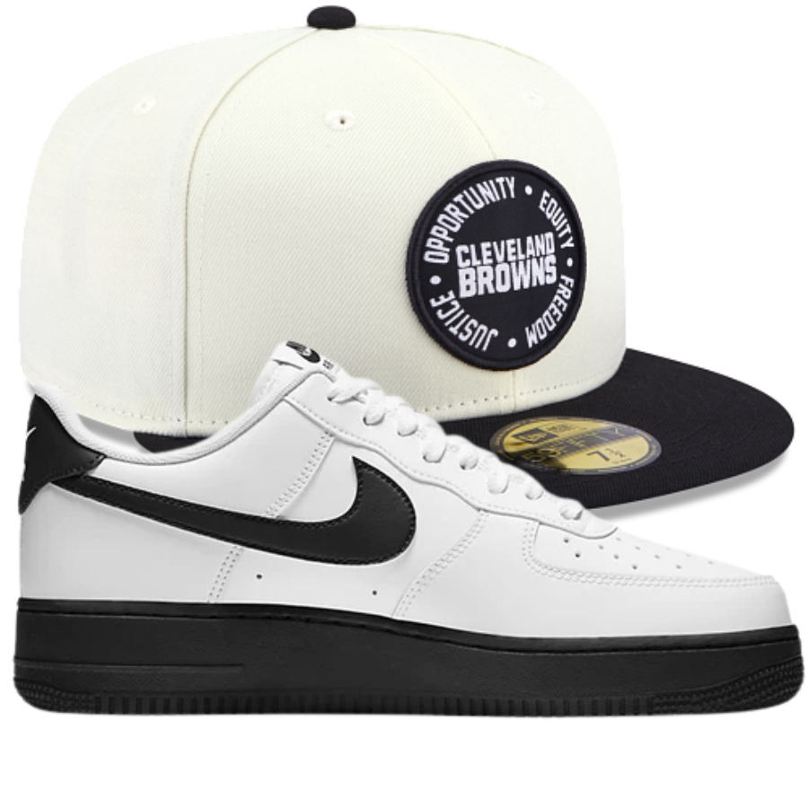 New Era NFL Inspire Change Fitted Hats w/ Air Force 1 Low 'White Black Sole'