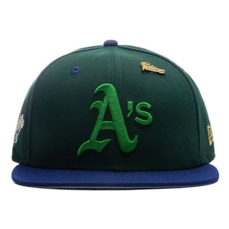New Era x Feature Timepiece Oakland Athletics Dark Green/Royal 59FIFTY Fitted Hat