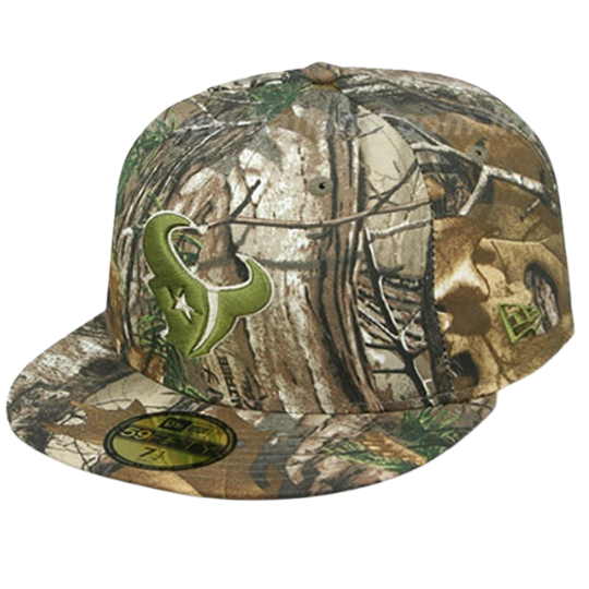 New Era Houstan Texans Realtree Camo 59FIFTY Fitted Hat