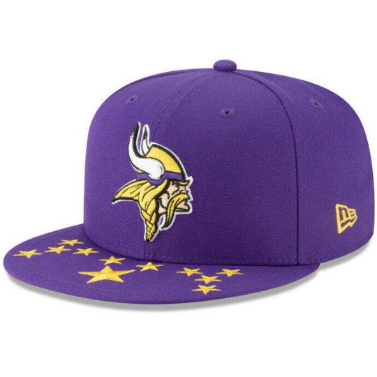New Era Minnesota Vikings Purple NFL Draft On-Stage 59FIFTY Fitted Hat