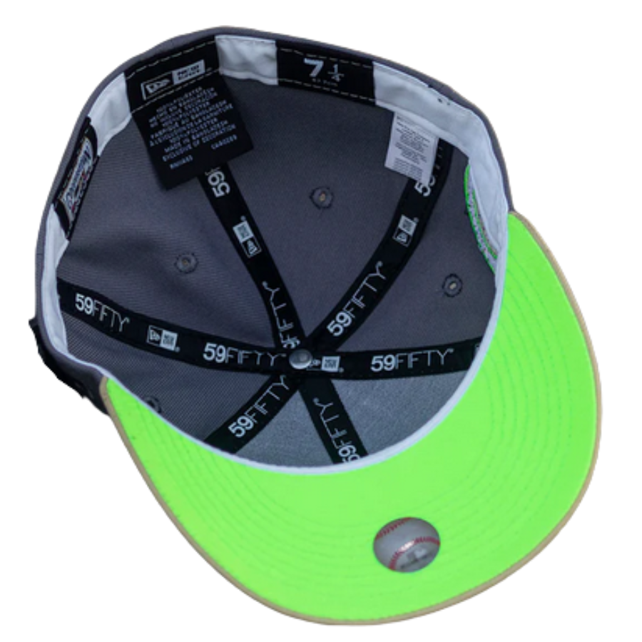 New Era Boston Red Sox 2004 World Series Champions Graphite/ Neon Green 59FIFTY Fitted Cap