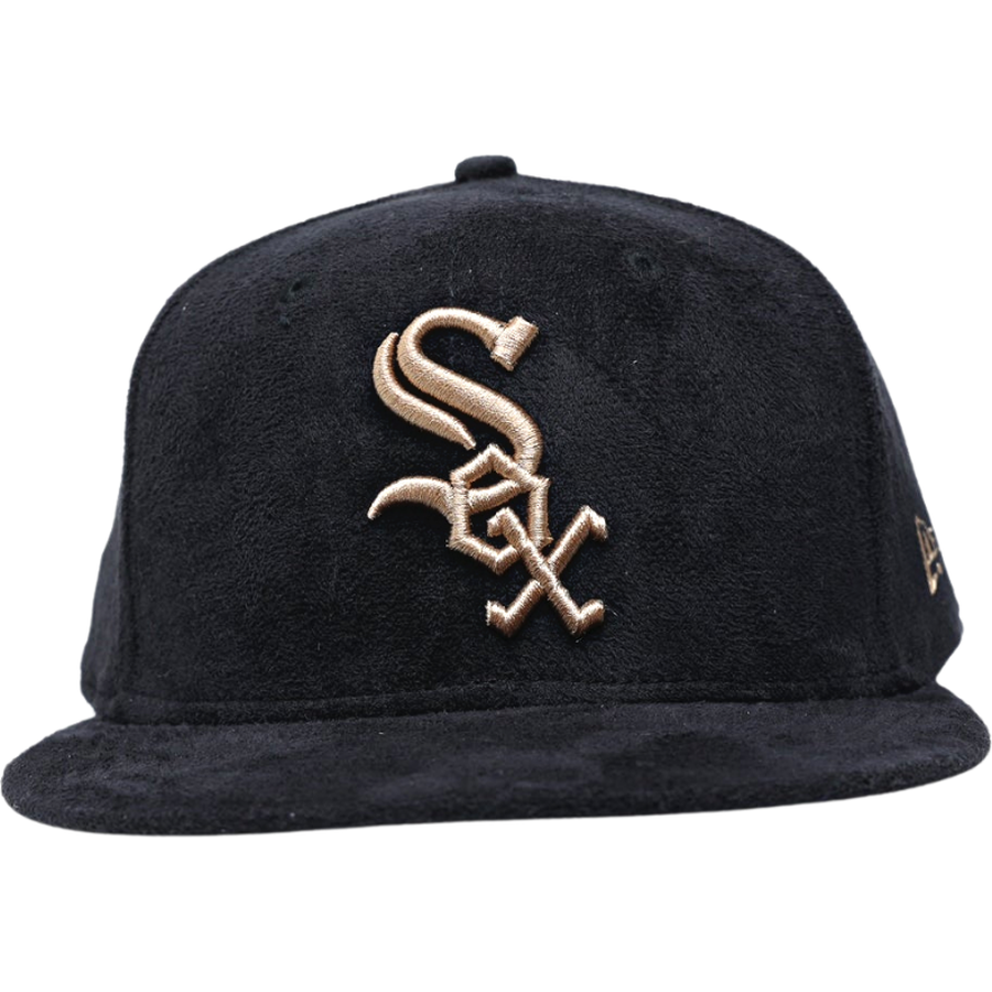 New Era Chicago White Sox Black Suede & Tan 59FIFTY Fitted Hat