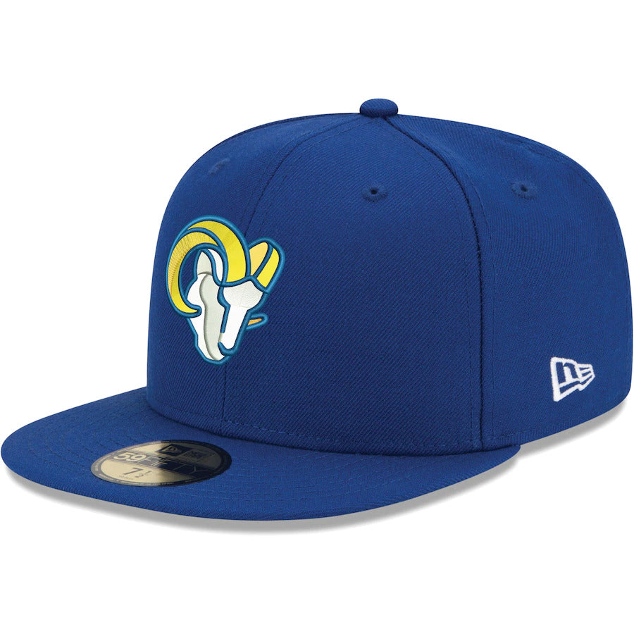 New Era Los Angeles Rams Omaha Royal Blue & Yellow 59FIFTY Fitted Hat