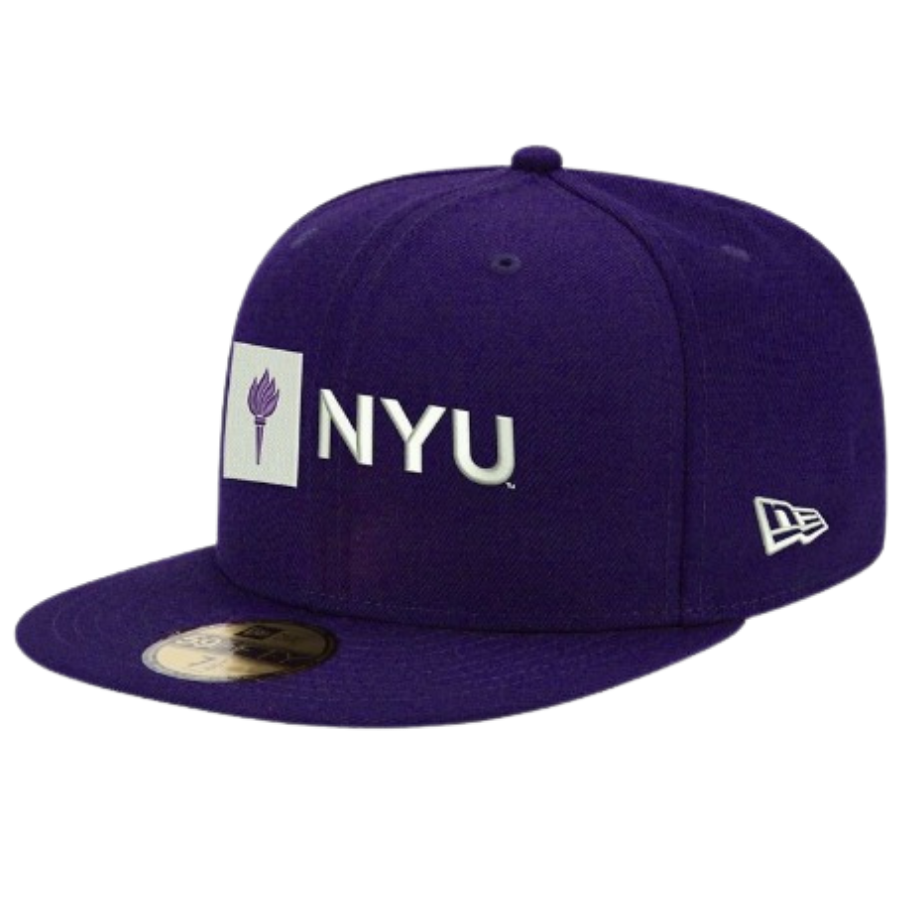 New Era NYU Purple 59FIFTY Fitted Hat