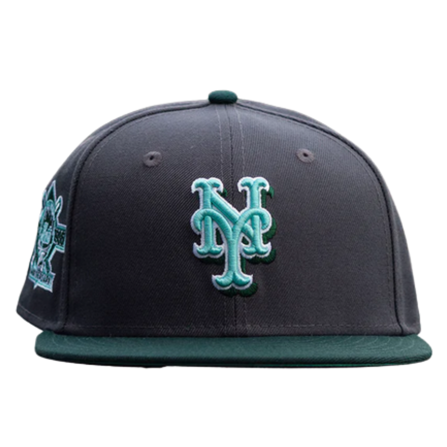 New Era New York Mets 25th Anniversary Clear Mint Undervisor 59FIFTY Fitted Cap