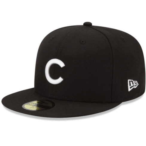 New Era Chicago Cubs Black & White 59Fifty Fitted Hat