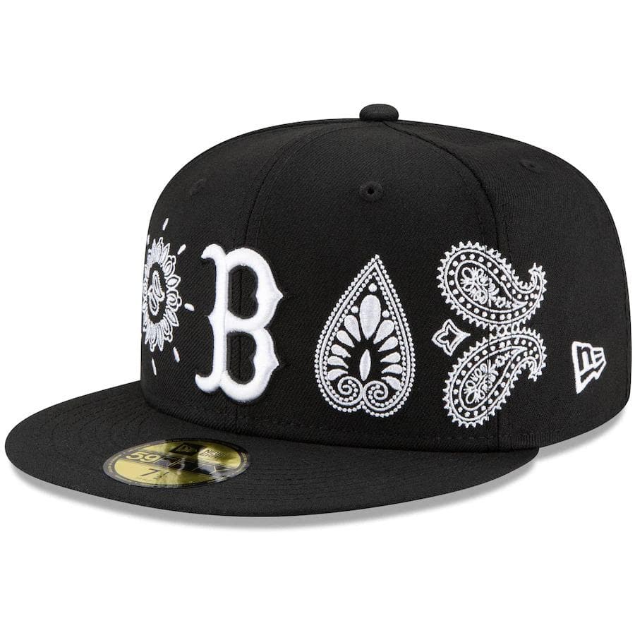 New Era Boston Red Sox Paisley Elements Black 59FIFTY Fitted Hat