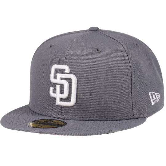 New Era San Diego Padres Floral Undervisor Grey 59FIFTY Fitted Hat