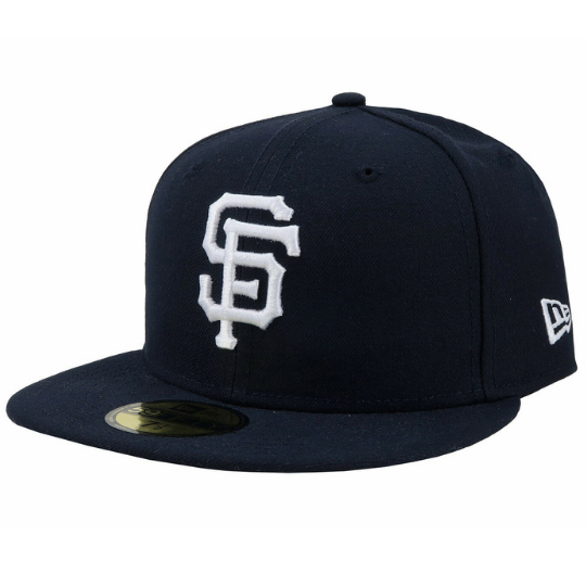 New Era San Francisco Giants Navy Blue 59FIFTY Fitted Hat / Grey Under Brim