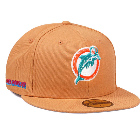 New Era Miami Dolphins Super Bowl VII Golden Memories 59FIFTY Fitted Hat