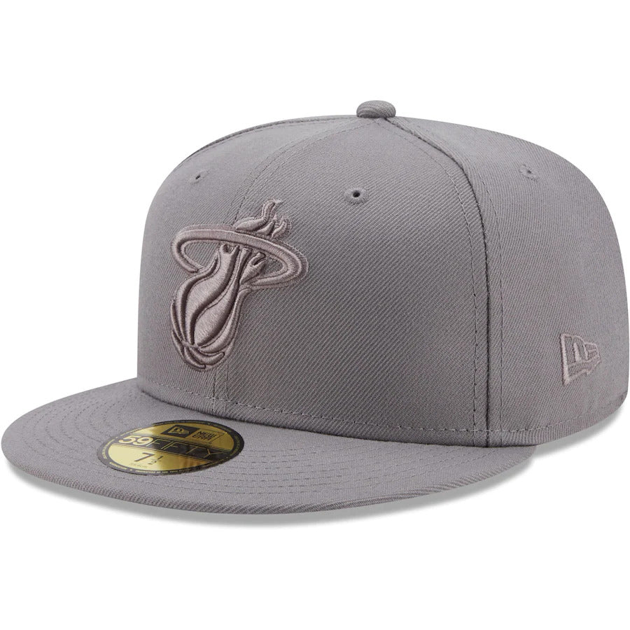 New Era Miami Heat Gray Color Pack 59FIFTY Fitted Hat