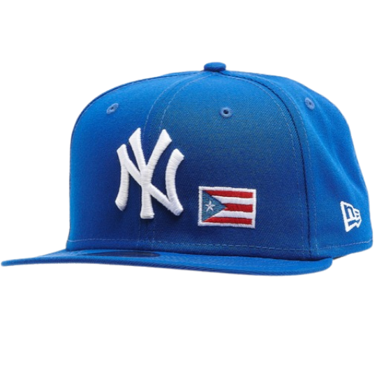 New Era New York Yankees Blue Puerto Rico Flag 59FIFTY Fitted Hat