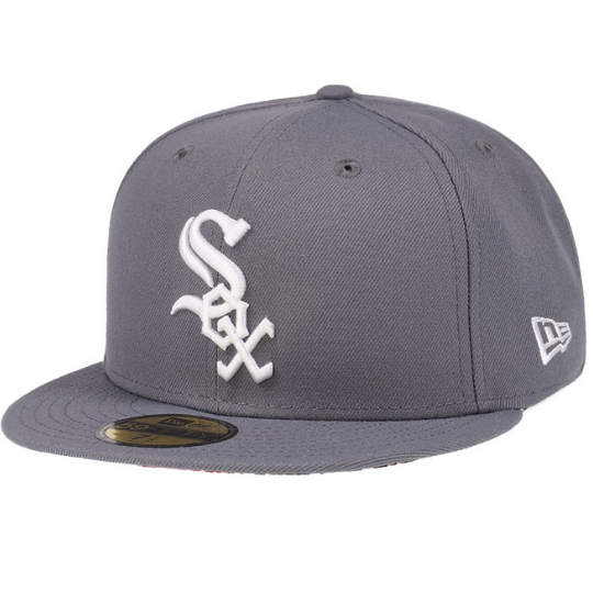 New Era Chicago White Sox Floral Undervisor Grey 59FIFTY Fitted Hat