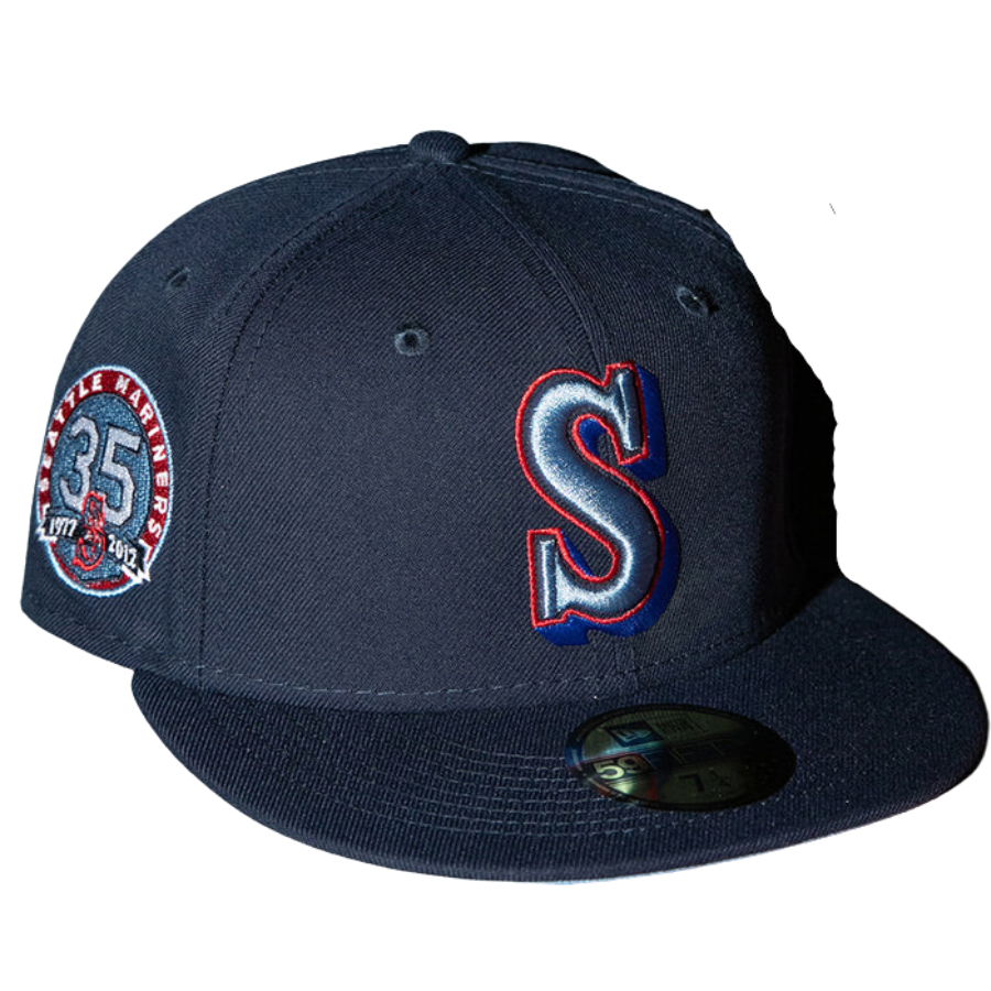New Era Seattle Mariners Navy / Sky Blue 35th Anniversary 59FIFTY Fitted Cap