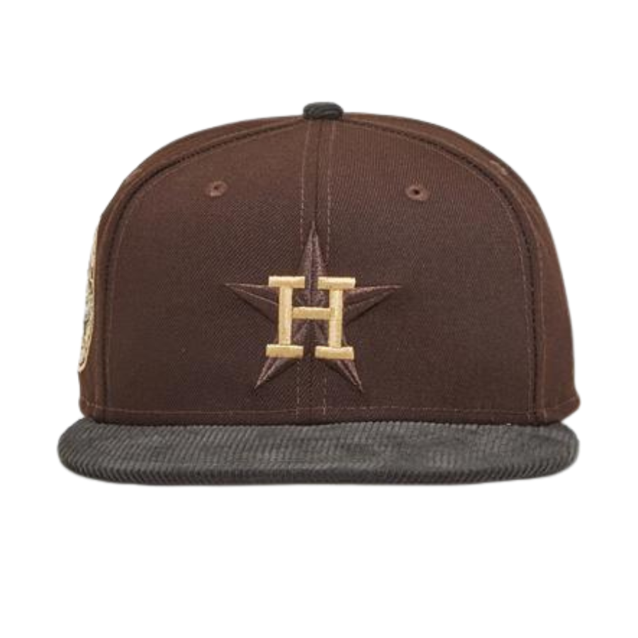 New Era x Eblens Houston Astros Dark Brown/ Corduroy Visor 1968 All-Star Game 59FIFTY Fitted Hat