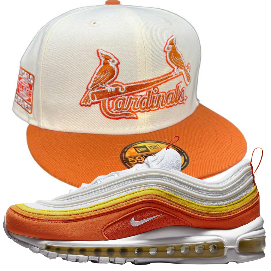 New Era Chrome & Orange Fitted Hat w/ Nike Air Max 97 "Athletic Club"