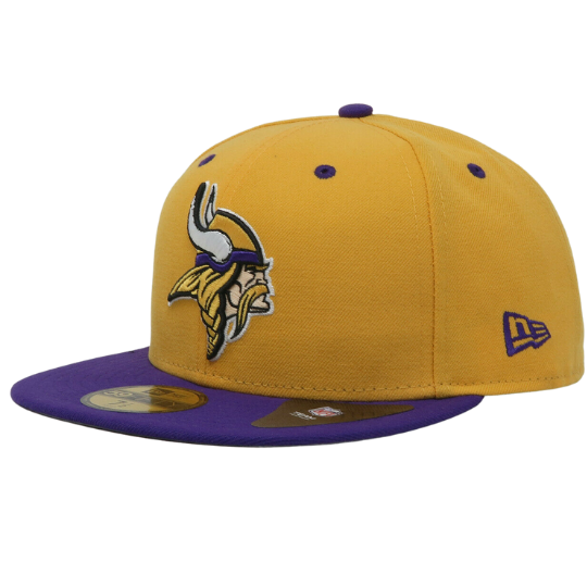 New Era Minnesota Vikings Gold Purple 2 Tone 59FIFTY Fitted Hat