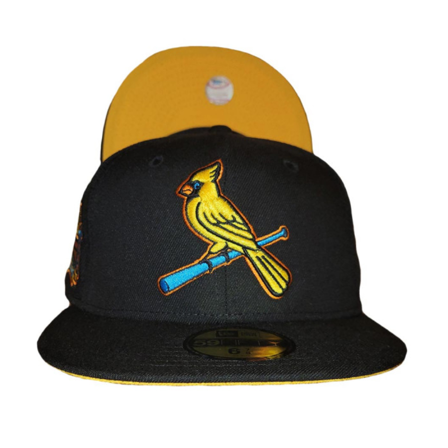 New Era St. Louis Cardinals "Maui Wowie" Black/Yellow Busch Stadium 59FIFTY Fitted Hat