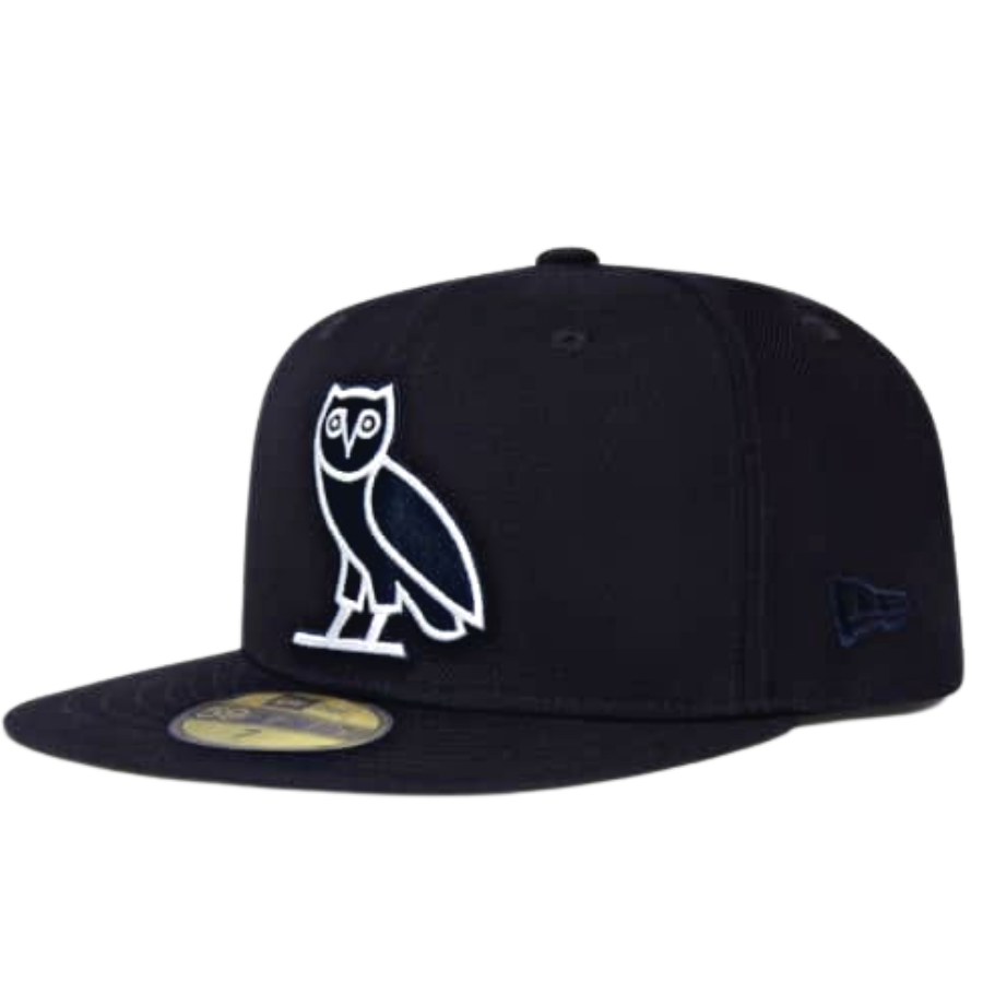 Drake Rapper Hats New Era Drake October's Very Own (Navy) 59FIFTY Fitted Hat