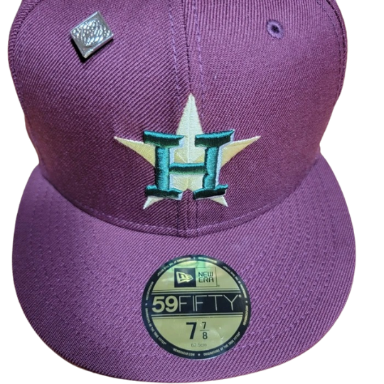 New Era Houston Astros Purple/Turquoise 2017 World Series 59FIFTY Fitted Hat