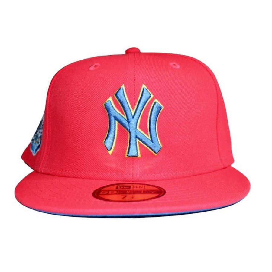 New Era New york Yankees Fluorescent Pink/Baby Blue 1998 World Series 59FIFTY Fitted Hat