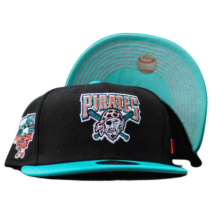New Era Pittsburgh Pirates Black/Teal 2006 All-Star Game Mint UV 59FIFTY Fitted Hat