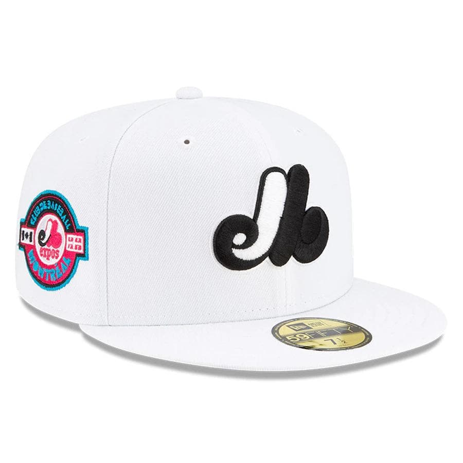 New Era White Montreal Expos Floral Undervisor 59FIFTY Fitted Hat