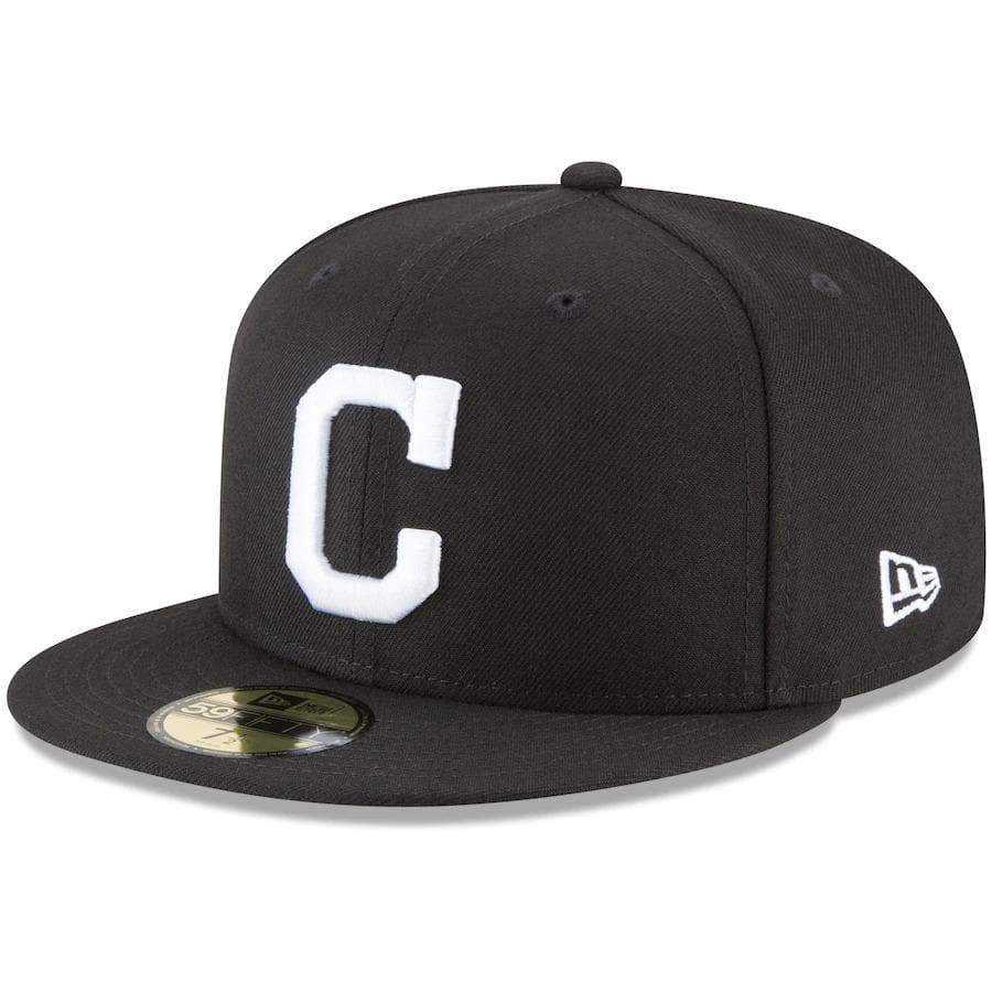 New Era Cleveland Indian Black 59FIFTY Fitted Hat