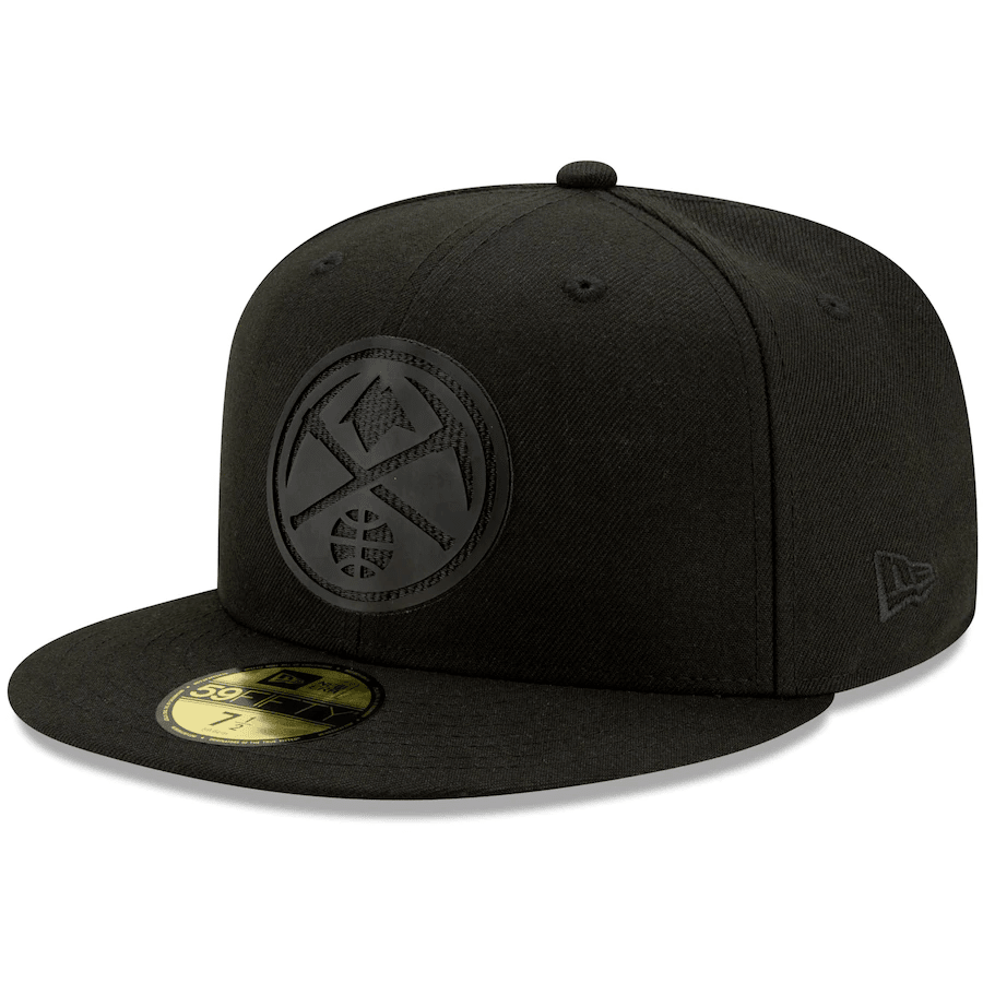 New Era Denver Nuggets All Black 59Fifty Fitted Hat