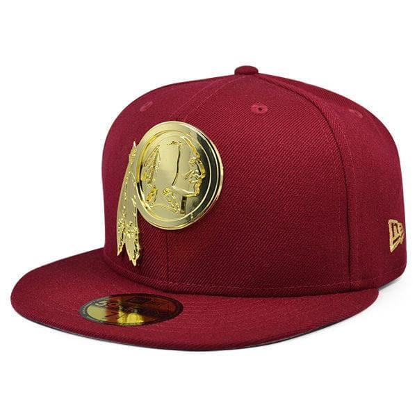 New Era Washington Redskins Gold Badge 59Fifty Fitted Hat