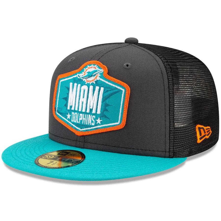 New Era Miami Dolphins 2021 NFL Draft 59Fifty Fitted Hat