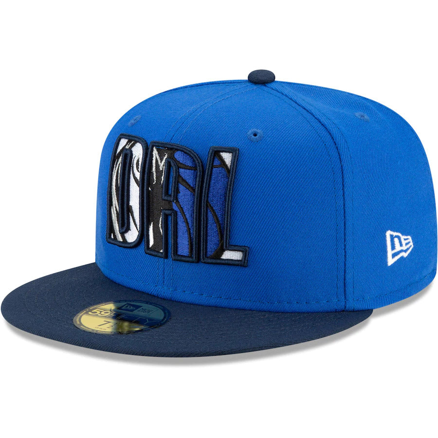 New Era Dallas Mavericks 2021 NBA Draft Blue/Navy Blue 59FIFTY Fitted Hat
