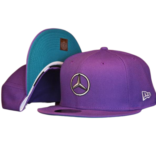 New Era Mercedes Benz Purple / Teal Undervisor 59FIFTY Fitted Hat
