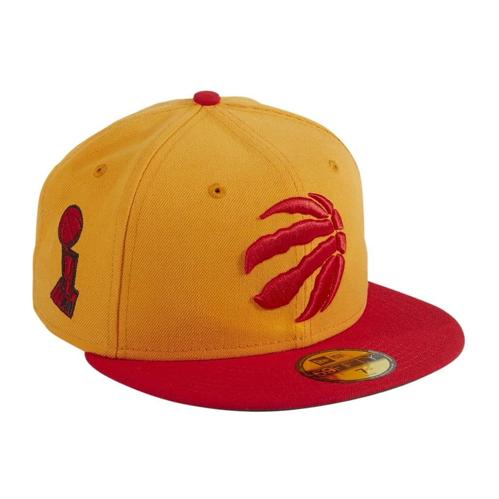 New Era Toronto Raptors Trophy Side Patch Light Orange 59FIFTY Fitted Hat