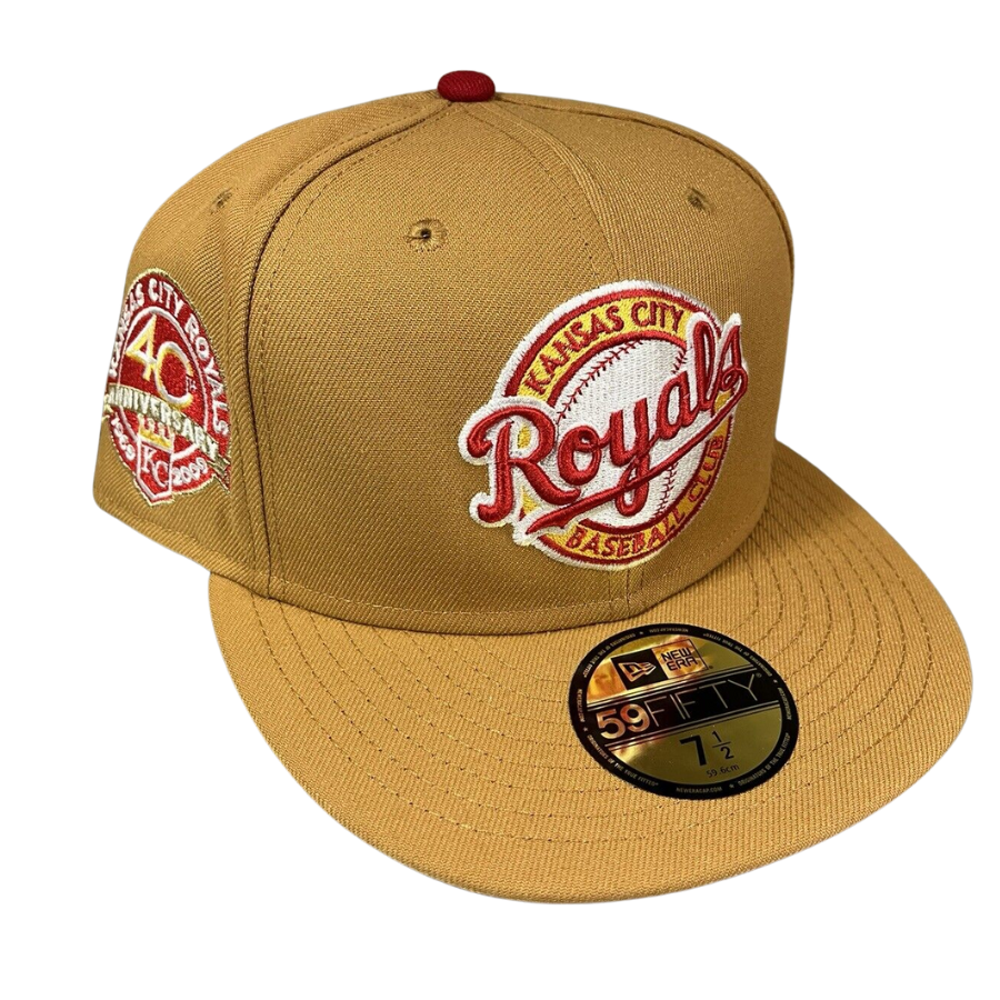 New Era Kansas City Royals Wheat/Red 40th Anniversary 59FIFTY Fitted Hat