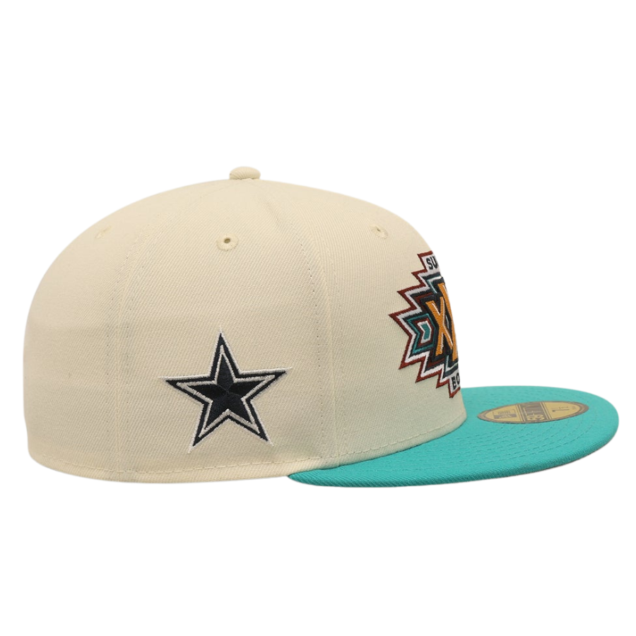 New Era Dallas Cowboys '1996 Super Bowl' Chrome White 2023 59FIFTY Fitted Hat
