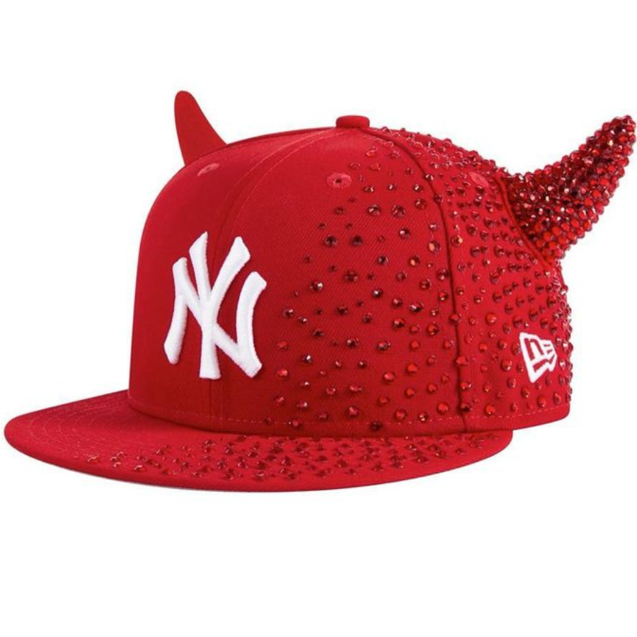 New Era x Ryder Studios New York Yankees Red Stud Devil Horn 59FIFTY Fitted Hat