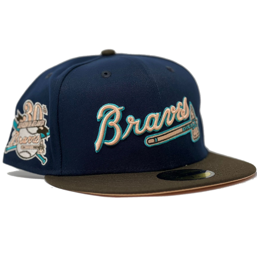 New Era Atlanta Braves 30th Anniversary Light Navy/Brown/Peach 59FIFTY Fitted Hat