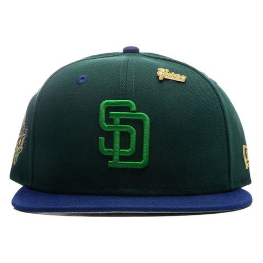 New Era x Feature Timepiece San Diego Padres Dark Green/Royal 59FIFTY Fitted Hat