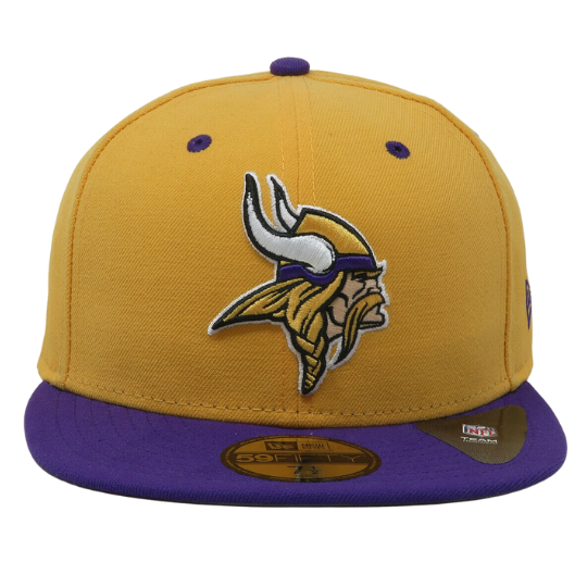 New Era Minnesota Vikings Gold Purple 2 Tone 59FIFTY Fitted Hat