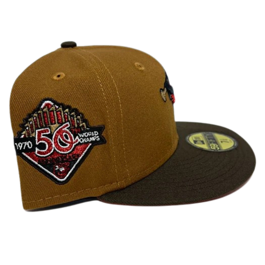 New Era Baltimore Orioles Bronze/Mocha 1970 World Champs 59FIFTY Fitted Hat