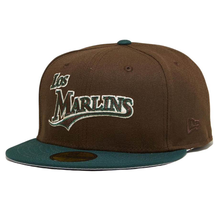 New Era x Eblens Los Marlins Walnut/Pine Green 59FIFTY Fitted Hat