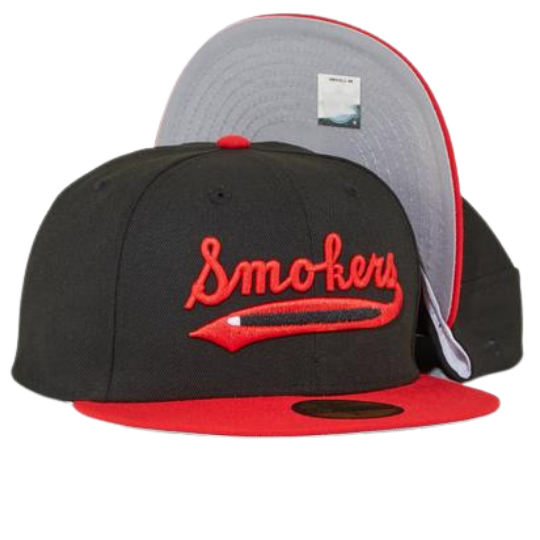 New Era Tampa Smokers Black/Red Grey Under Brim 59FIFTY Fitted Hat