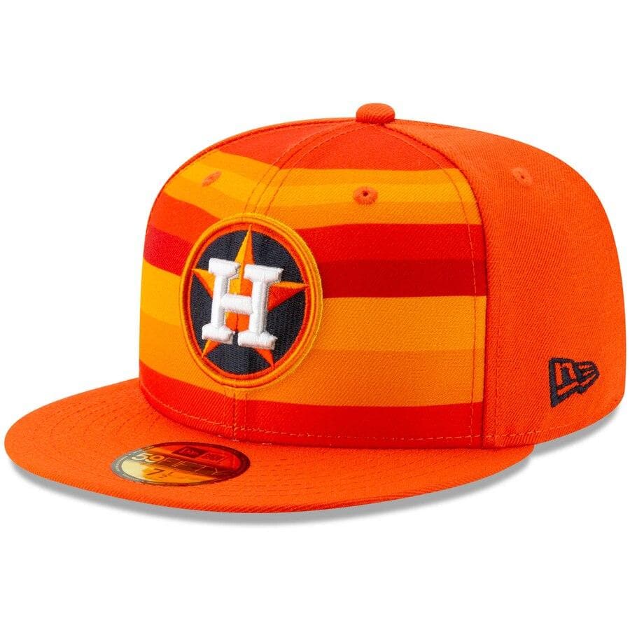 Rainbow top astros hat