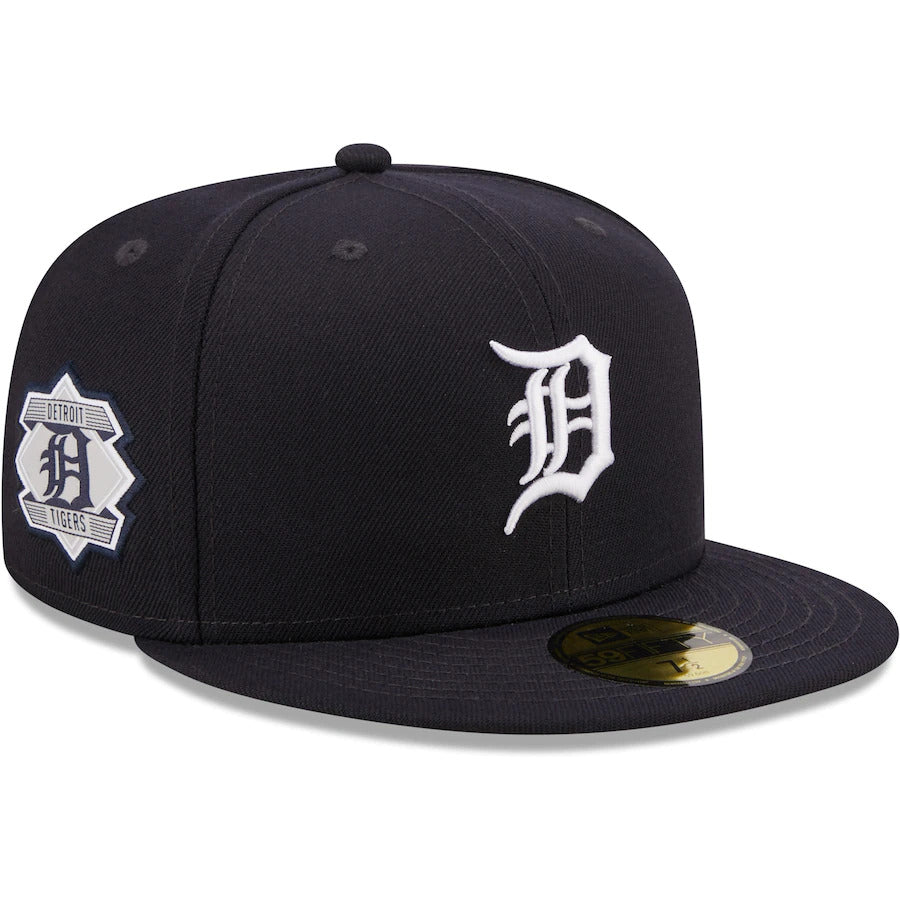 New Era Navy Detroit Tigers Logo Side 59FIFTY Fitted Hat