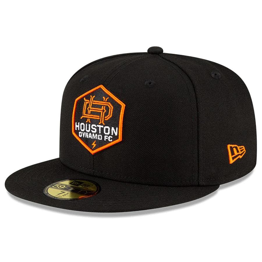 New Era Houston Dynamo Black & Orange 59FIFTY Fitted Hat