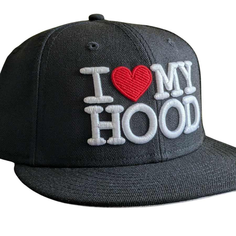 New Era "I ❤️ My Hood" Black 59FIFTY Fitted hat