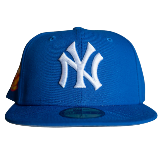 New Era New York Yankees Blue Azure 50th Anniversary 59FIFTY Fitted Hat