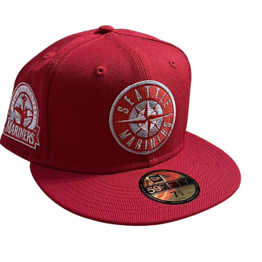 New Era Seattle Mariners Red Wool 59FIFTY Fitted Hat